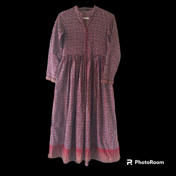 Printed Traditional Maxi Dress - Picture 1 of 6